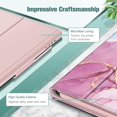 thumbnail image 5 of Folio Case for Fire HD 10/Fire HD 10 Plus Tablet Slim Fit Standing Cover with Auto Sleep/Wake, Glittering Marble, 5 of 7