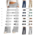thumbnail image 3 of Ruyang Girls Wide Leg Cargo Sweatpants Baggy Cotton Plain Joggers Kids Oversized Preppy Elastic High Waisted Casual Pants, 3 of 9