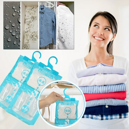

Joshiy Wardr Damp Dehumidifier Storage Interior Desiccant Bags Hanging Cleaning Supplies blue Calcium chloride