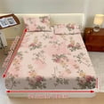 thumbnail image 4 of ZIATUBLES King Bed Sheets Set, Soft Breathable Bedding Sheet Set, Sheets Set with 9.8" Standard Pocket Design, Comfortable and Durable for All-Season Use(3 Pieces, Pink Beige Rose）, 4 of 9