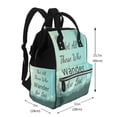 thumbnail image 2 of Disketp Not All Those Who Wander Are Lost1 Mochila de Pañales de Gran Capacidad con Múltiples Bolsillos, Mochila de Viaje Multifuncional para Bebé, Unisex, Moderna y Resistente, 2 of 6