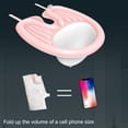 thumbnail image 4 of Qarigey Lavabo de champú, bandeja de , arandela de cabeza, mano de obra, accesorios ligeros para el hogar, suministros para el hogar, lavabos Ayudas para vestirse con gancho de botón Rosa, 4 of 6