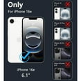 thumbnail image 4 of for iPhone 16e 17e Case with Screen Protector,Clear Magnetic Rugged Protection | Military Grade Slim Anti Yellowing Phone Cases | Shockproof Scratch-Resistant Transparent Phone Cover(Clear), 4 of 7