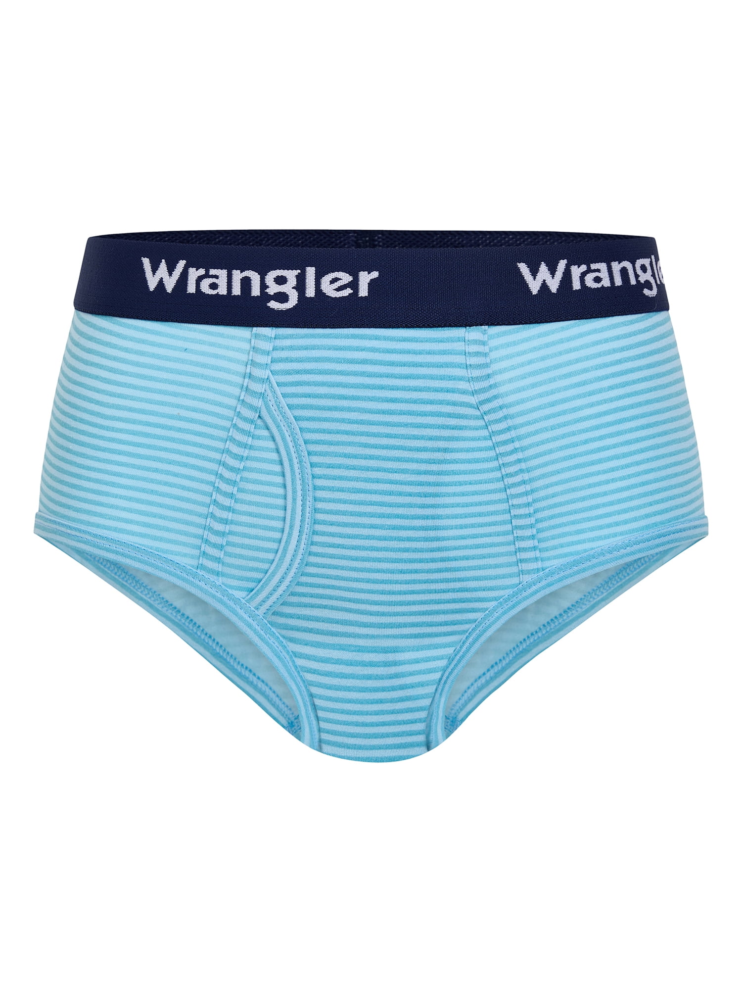 Wrangler Boys' Cotton Briefs, Soft Boys Underwear w/ 4-Way Stretch, Medium, 5-Pack
