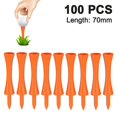 thumbnail image 1 of Consistent Tee Beveled Biodegradable 100pcs Tees Golf Tackplastic Material Orange, 1 of 4