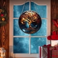 thumbnail image 3 of Adorno colgante para ventana Árbol de la Vida | Atrapasueños prismático | Disco redondo de acrílico para decoración de porches, hogar y jardín | Colgante decorativo de 15 cm con cadena y gancho, 3 of 5