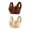 Beige4, variant on 2 Pack Plus Size Womens Sport Bras Full Coverage Wireless Seamless Padded Lifting Push up Bras