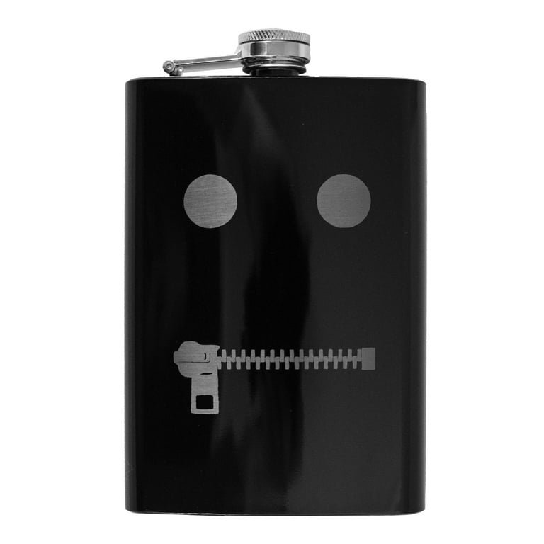 8oz The Gimp Black Flask 8oz The Gimp Black Flask