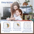 thumbnail image 3 of 60 Minute Kitchen Visual Timer for Kids, Visual Countdown Timer for Classroom Office Kitchen with 'Rainbow' Pattern Design, Timer with Silent Operation for Home, School, Kitchen, or Office, Sky Blue, 3 of 8