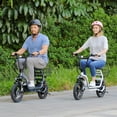 thumbnail image 6 of SANOPY 350W Adults Electric Scooter, 15 Miles Range 20Mph Top Speed, 36V 5.2Ah Battery Moped, Foldable Electric Scooter for Adults with Basket for Commuting with Shock Absorbing, Gray, 6 of 10