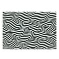 thumbnail image 1 of Abstract Surreal Cutting Board, Optical Illusion Look Monochrome Stripes Waves Print, Decorative Tempered Glass Cutting and Serving Board, in 3 Sizes, by Ambesonne, 1 of 2