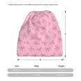 thumbnail image 3 of Disketp Pink Bows Slouchy Beanie Hip-Hop Soft Lightweight Running Beanie Adult Hats Chemo Cap for Men Women, 3 of 8