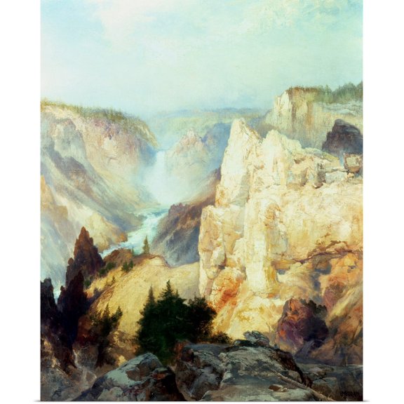 Great BIG Canvas | Rolled Thomas (1837-1926) Moran Poster Print entitled Grand Canyon of the Yellowstone Park