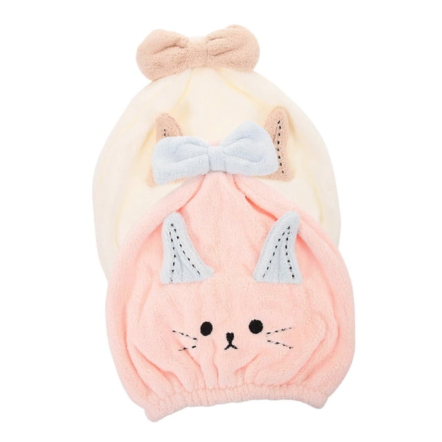 Gorro de toalla de microfibra para secar el cabello para mujer, de secado rápido, absorbente y suave para el cuidado del cabello largo.