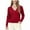 Red, variant on LEBONYARD Women's Trendy V-Neck Button Slim Cardign Sweaters Casual Long Sleeve Solid Colored Warm Comfortable Fitting Ladies Fall Winter Sweaters