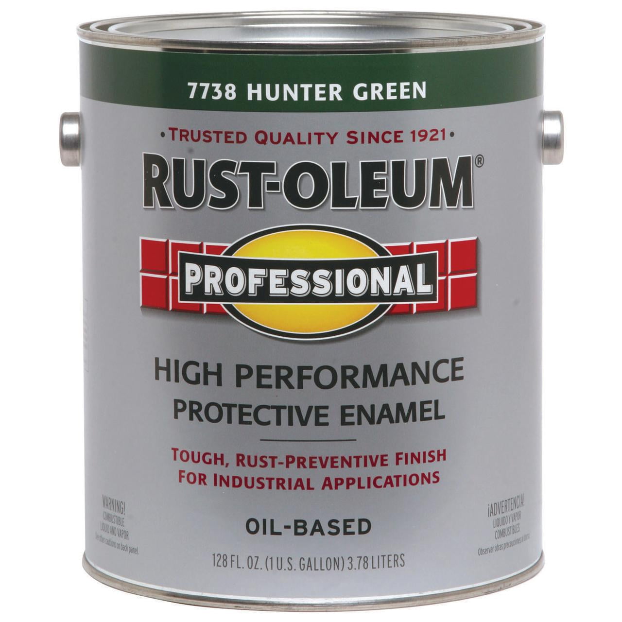 2 Pack, Hunter Green, Rust-Oleum Professional High Performance Gloss Protective Enamel Paint- Gallon