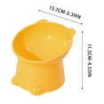 thumbnail image 3 of Tilted Elevated Cat Dog Food Bowl | Anti-Vomiting Raised Pet Dish | Ergonomic Tilt Angle | Promotes Digestion | Non-Slip Recycled Plastic | Includes 1 | High-Rise Design, 3 of 6