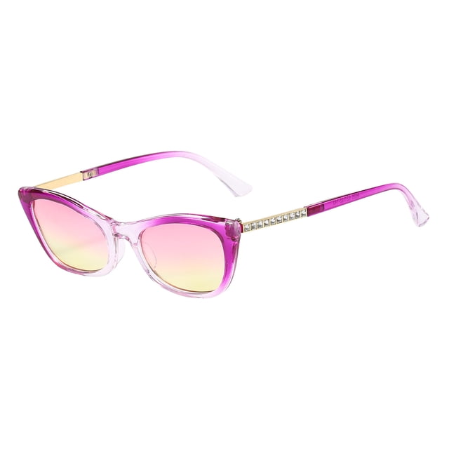 Penkiiy Rectangle Womens Sunglasses Retro Fashion 90s UV400 Protection Square Frame Y2K Sunglasses Purple
