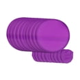 thumbnail image 2 of 10x Abanico plegable portátil de poliéster redondo de verano con disco volador para publicidad Púrpura, 2 of 9