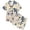 A-Beige100, variant on JAJAHO Silk Pajamas For Girls 2 Piece Sets Ocean Animals Printed Short Sleeve Sleepwear Shorts Set For Kids 2-13Y