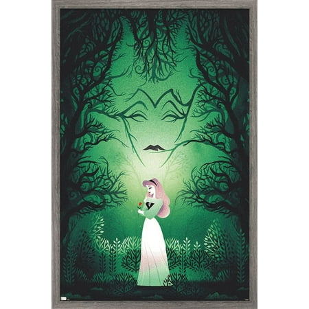 Disney Princess - Sleeping Beauty - Good vs Evil Wall Poster, 22.375" x 34", Framed