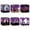 Purple, variant on Halloween Decorative Paper Gift Boxes Set of 6, Spooky Treat Boxes for Party Favors, Candy, Gifts, Trick or Treat, Pumpkin Ghost Witch Designs, Durable Cardboard, Reusable for Halloween Decorations