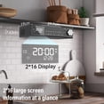 thumbnail image 2 of MONODEAL Bluetooth CD Player,Under Cabinet Kitchen FM Radio CD Player,Dual HD Speakers,Wireless Music System with LED Light,Remote Control,Kitchen Ti, 2 of 8