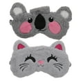 thumbnail image 1 of Soft Comfortable Blindfold Cartoon Shape 2Pcs 8.3X3.9X0.4In, 1 of 1