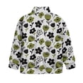thumbnail image 5 of Uorisanigo Girls Oversized Sweatshirts Fall Clothes Long Sleeve Lapel Zipper Sweatshirt Loose Simple Flowers Print Quarter Zipper Pullover Jackets for Teen Girl School Athletic Tops, 5 of 7