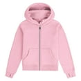 thumbnail image 4 of REDARER Girls Zip Up Hoodie, Solid Color Pullover for Kids, Cozy Fall Winter Casual Sweatshirt,Size:13-14 Years, 4 of 4