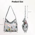 thumbnail image 4 of Canvas Shopping Bag for Women Women's Handbag Sushi (4)4 Crossbody Handbag Casual Tote for Water Bottle Keys, 4 of 5