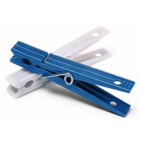 Whitmor Plastic Clothespins Blue & White Set of 50