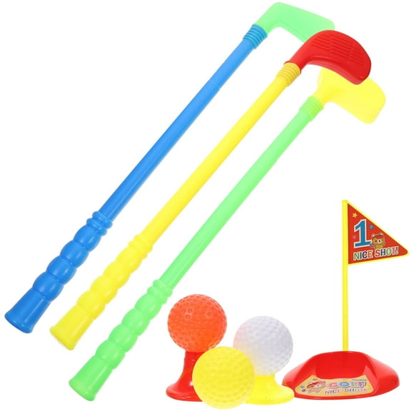 Kids Plastic Golf Set - Educational Golf Clubs - Random Color - Golf Gifts