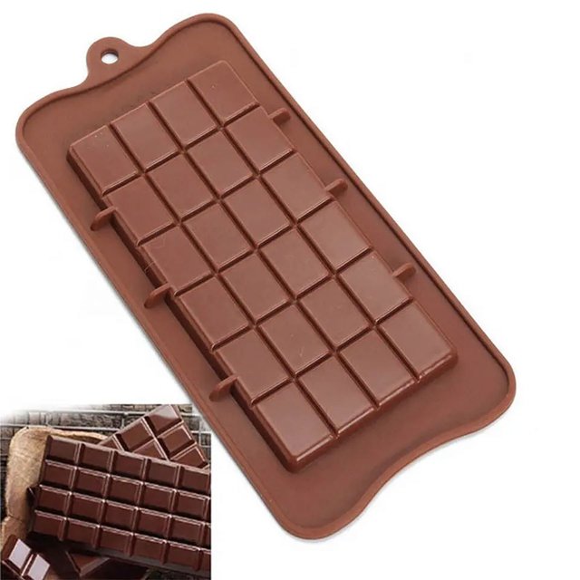 Juego de 4 moldes de chocolate desmontables, molde antiadherente de calidad alimentaria aprobado, molde para barras energéticas y proteicas