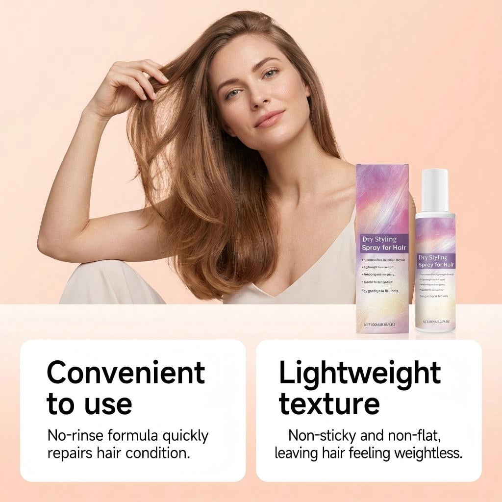 Alvantor Dry Texture Spray - Lightweight Non-Greasy Volumizing Portable, 3.38fl.oz