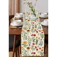 thumbnail image 4 of Ldtrchee Spring Floral Table Runner 60 Inches, Country Summer Botanical Bed Runner Dresser Scarves Tabletop for Indoor Outdoor Parties/Ceremony/Banquet, 13" x 60", 4 of 8