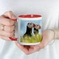 thumbnail image 5 of CafePress - Puffin Pair Mug - 11 oz Ceramic Mug - Novelty Coffee Tea Cup, 5 of 6