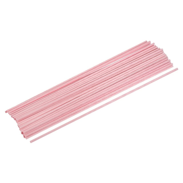 Unique Bargains Fiber Reed Diffuser Sticks 8.6'x3mm for Aroma Fragrance Essential Oil, Pink Pack of 100