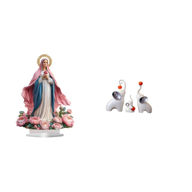 Adorno de acrílico, de pie, decorativo de mesa con base, ideal para fiestas, hogar, estantería, festivales, dormitorio, estatuas de animales,