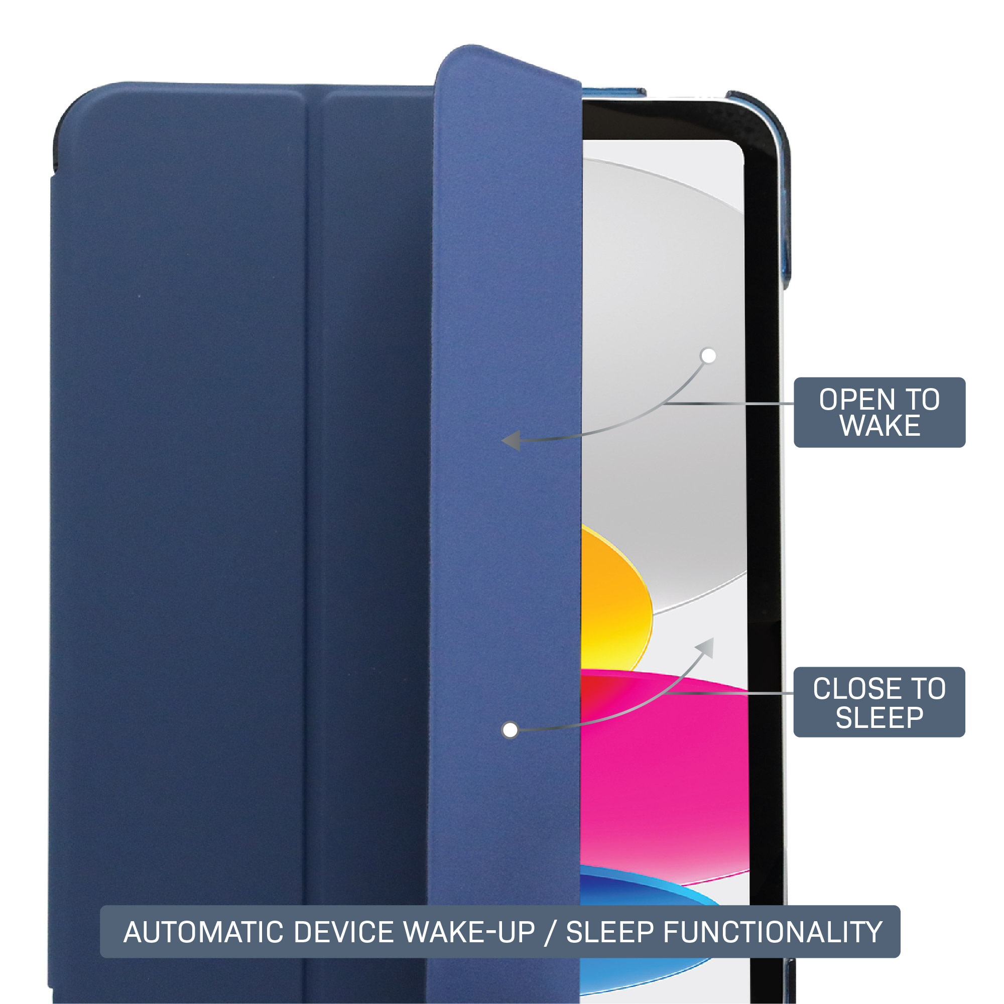 Body Glove iPad A16/10th Gen Tablet Folio Case, Blue photo 8