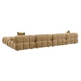 thumbnail image 4 of Calliope Cafe Au Lait Performance Velvet 6-piece Modular U-Sectional, 4 of 6