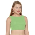 thumbnail image 2 of eloria Women's Blouse Tie Up And Backless Top Color: Pista Green | Size: 44, 2 of 6