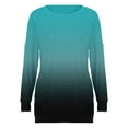 thumbnail image 5 of Meichang Blouses for Women Fall 2023 Trendy Gradient Print Blouse Casual Crewneck T-Shirts Long Sleeves Shirts with Pockets, 5 of 6