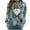 Blue-Christmas Shirts, variant on Jsaierl Merry Christmas Sweatshirts Womens Plus Size Xmas Print Sweatshirt Trendy Pullover Sweater Tops Crewneck Tunic Long Sleeve Shirts Christmas Gifts