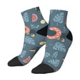 thumbnail image 2 of Bingfone Watermelons Dachshunds Design Patterned Men'S Women'S Casual Cotton Socks, 2 of 9