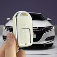 thumbnail image 4 of Key Fob Cover Compatible with Honda Accord Civic CRV HRV CRZ Fit Odyssey Passport Pilot Keychain Case Holder Protector,White, 4 of 7