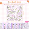 thumbnail image 4 of LINFANG 120Pcs 5" x 5" Quilting Cotton Fabric Squares with Wavy Edges Charm Packs for Quilting, Fabric Scraps Floral Squares for Sewing DIY Patchwork, 4 of 9