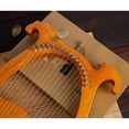 thumbnail image 5 of Vintage 16 Strings Lyre Harp Metal Steel Strings Solid Mahogany Wood Instrument, 5 of 10