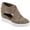 Taupe, variant on Womens Seena Round Toe Back Heel Zip Wedge Sneakers