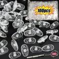 thumbnail image 4 of Support de Nez Ovale Transparent pour Lunettes de Soleil 60 Pcs 14mmX7mm, 4 of 6